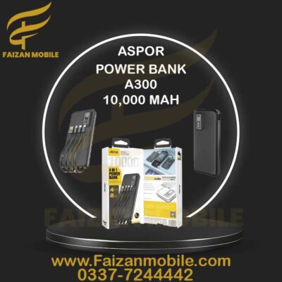 Aspor Power Bank A300 10000MAH 4 IN 1