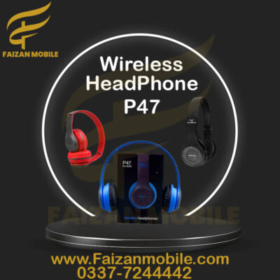 P47 Wireless headphones with Microphone Bluetooth Foldable Headset Support FM Radio TF for PC ,TV Smart Phones & Tablets etc.